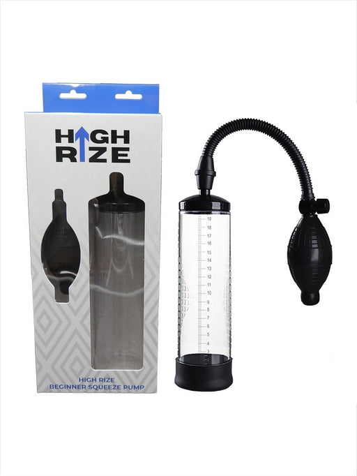 High Rize Beginner Squeeze Pump – Medical Grade Silicone Penis Pump 20cm