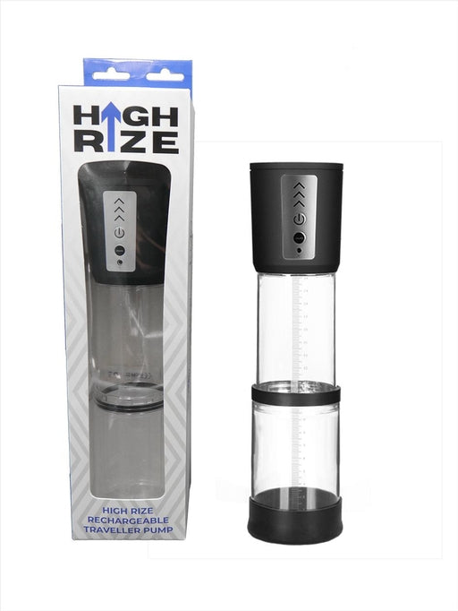High Rize Rechargeable Traveller Pump – Medical Grade Silicone Penis Pump