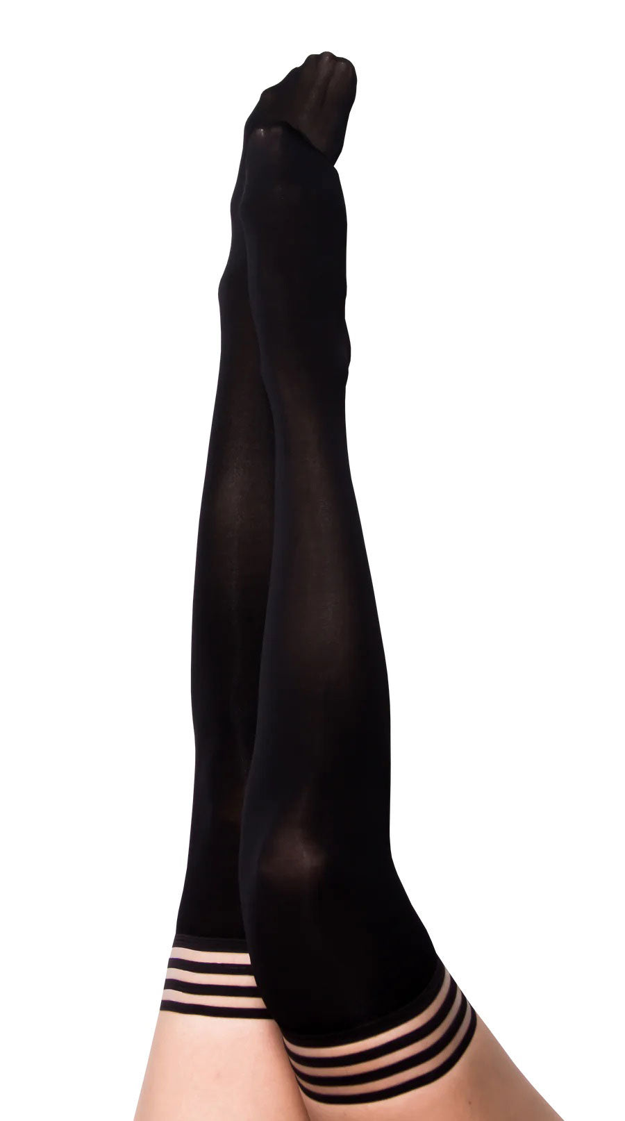 Kixies Danielle Solid Opaque Thigh Highs Size A