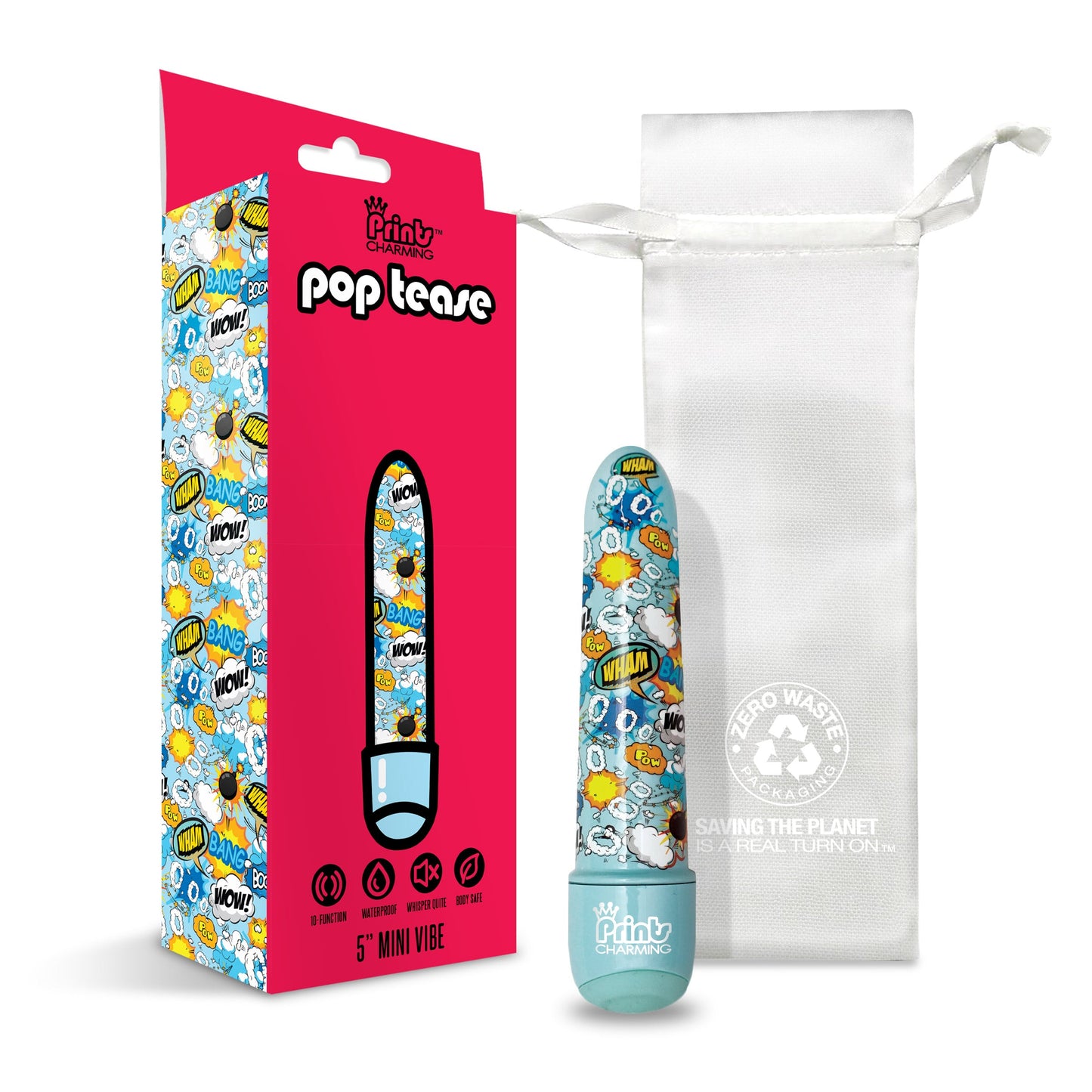 Prints Charming Pop Tease 5 Inch Mini Vibe Wham Blue