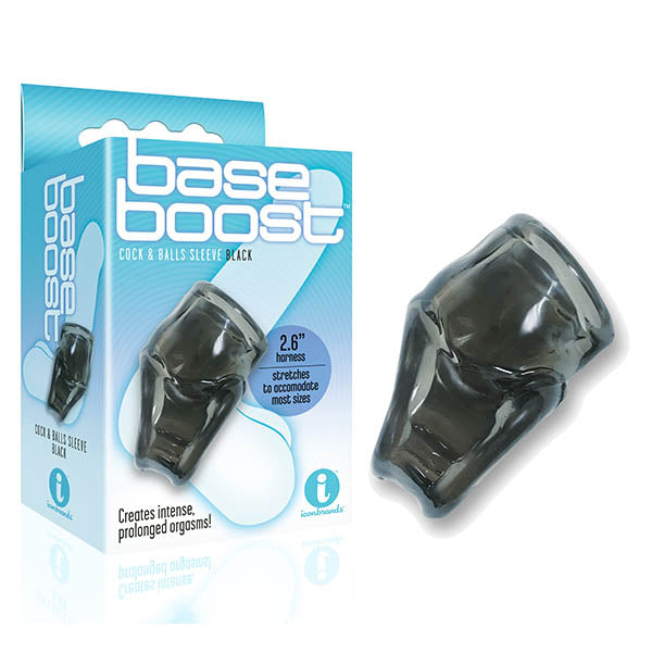 The 9's Base Boost (Black) – Body-Safe Cock and Ball Sleeve