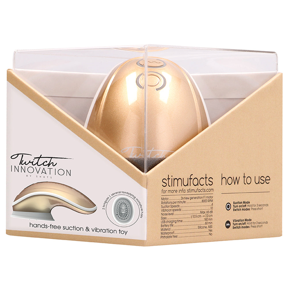 Twitch Gold – Hands-Free Suction and Vibration Toy