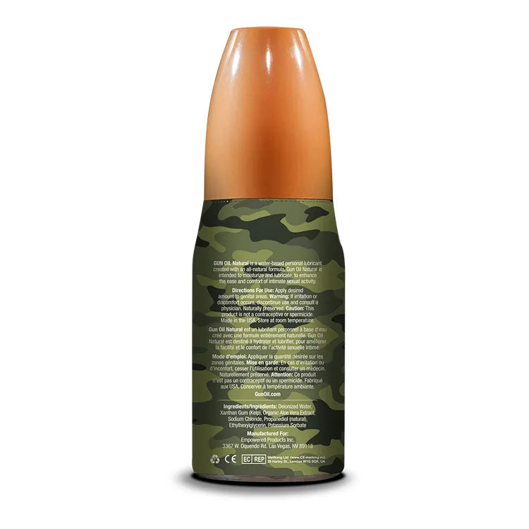Gun Oil Natural – Body-Conscious Lubricant 8 Oz