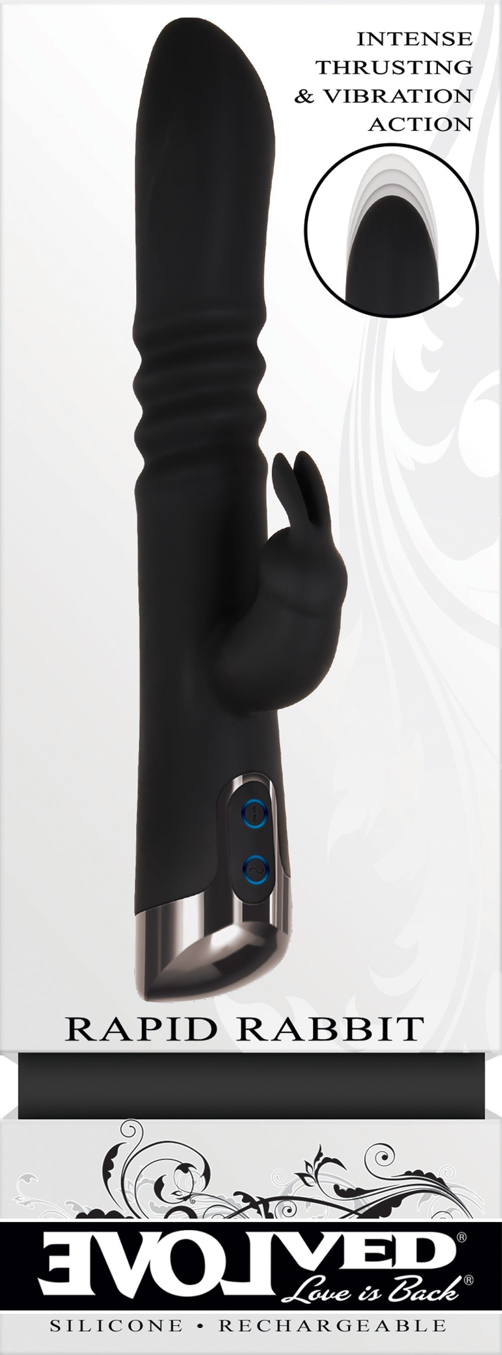 Evolved Rapid Rabbit 25.4 cm Thrusting Vibrator