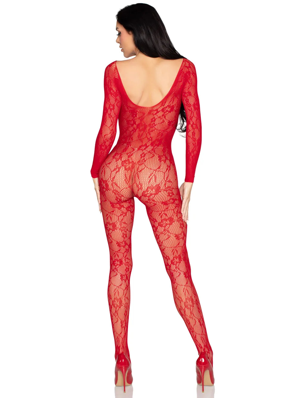 Lace Lingerie Jumpsuit (Red) – Lace Lingerie