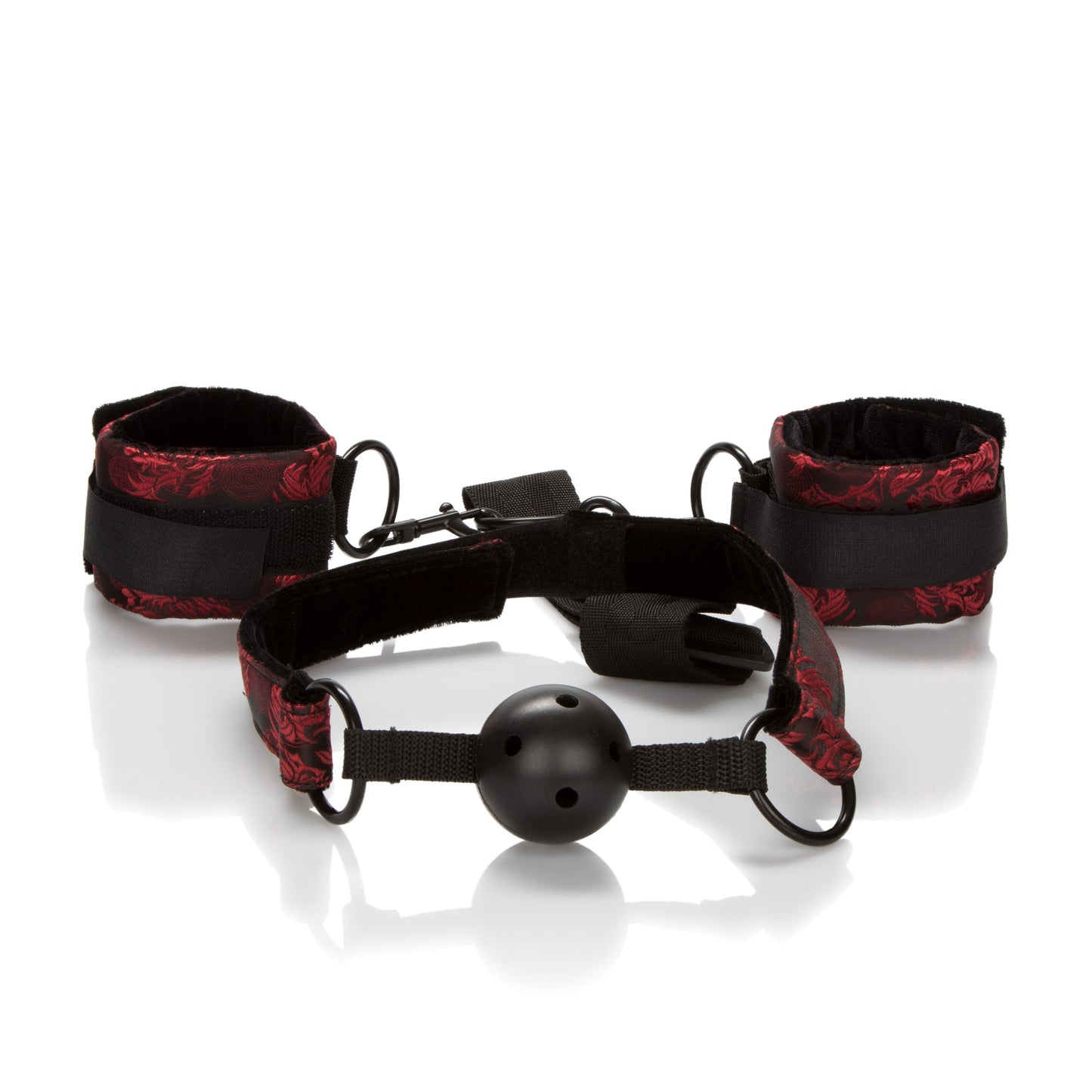 Scandal Breathable Ball Gag and Adjustable Cuffs for Comfort
