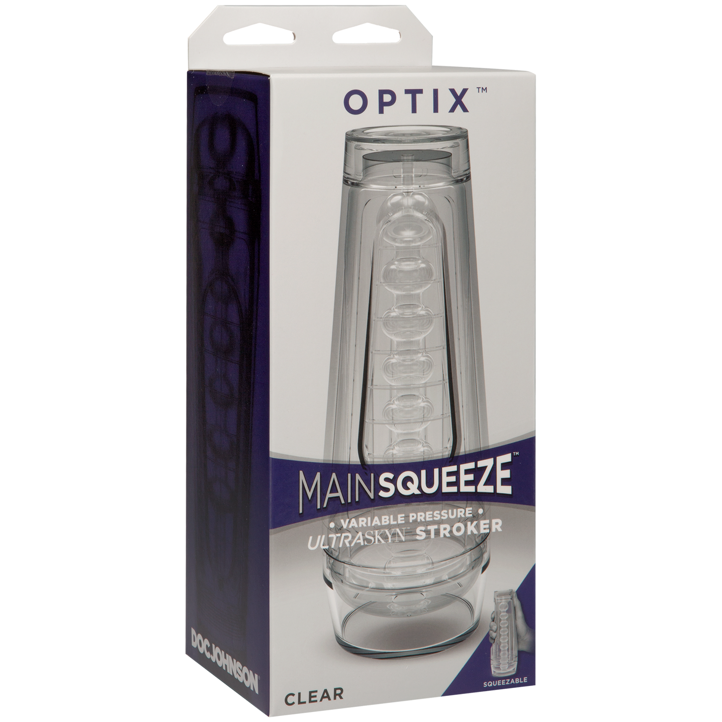 Doc Johnson Optix Crystal Masturbator (Clear) – Transparent Masturbator
