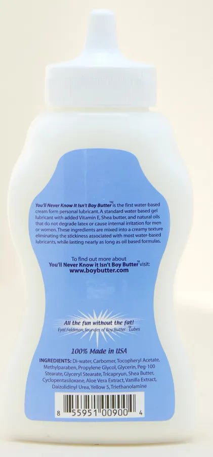 Boy Butter You'll Never Know It Isn't – Water-Based Lubricant 9 Oz Squeeze Bottle