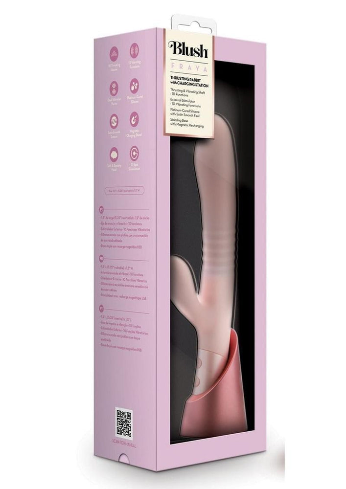 Blush Fraya (Pink) – Rabbit Vibrator 5.25 Inch Insertable