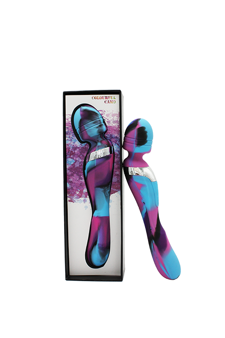 Colourful Camo Beja 2in1 (Blue) – Rechargeable Multi-Purpose Vibrator