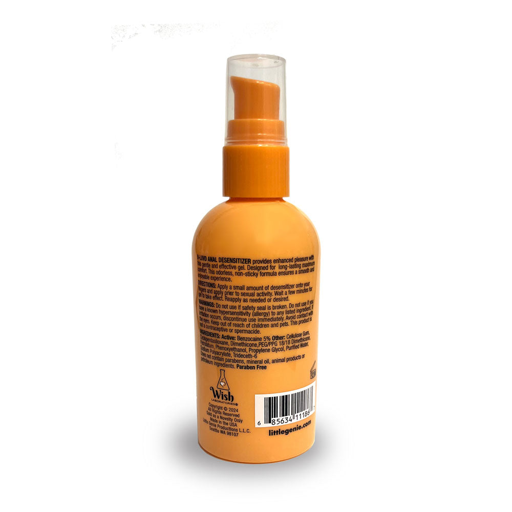 B-LUVD Anal Desensitising Lubricant 118ml Water Based Gel