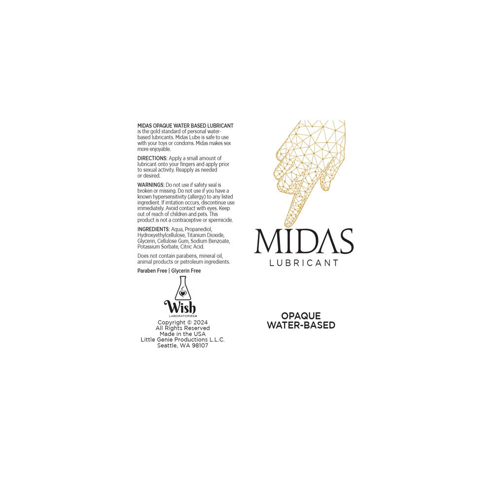 Midas Opaque Water Based Lubricant 59 mls