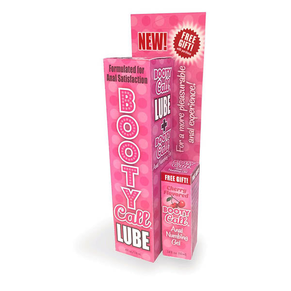 Booty Call Lube Duo (Cherry) – Anal Lubricant and Numbing Gel Set 118ml