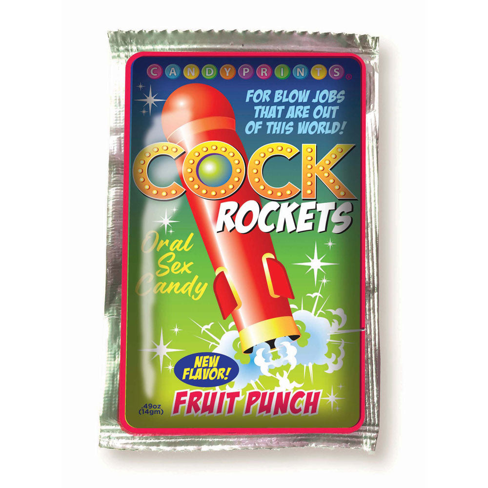 Cock Rockets Fruit Punch – Flavored Oral Sex Candy 15 Gram