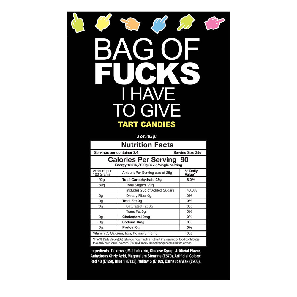 Bag of Fucks I Have to Give 3oz Bag