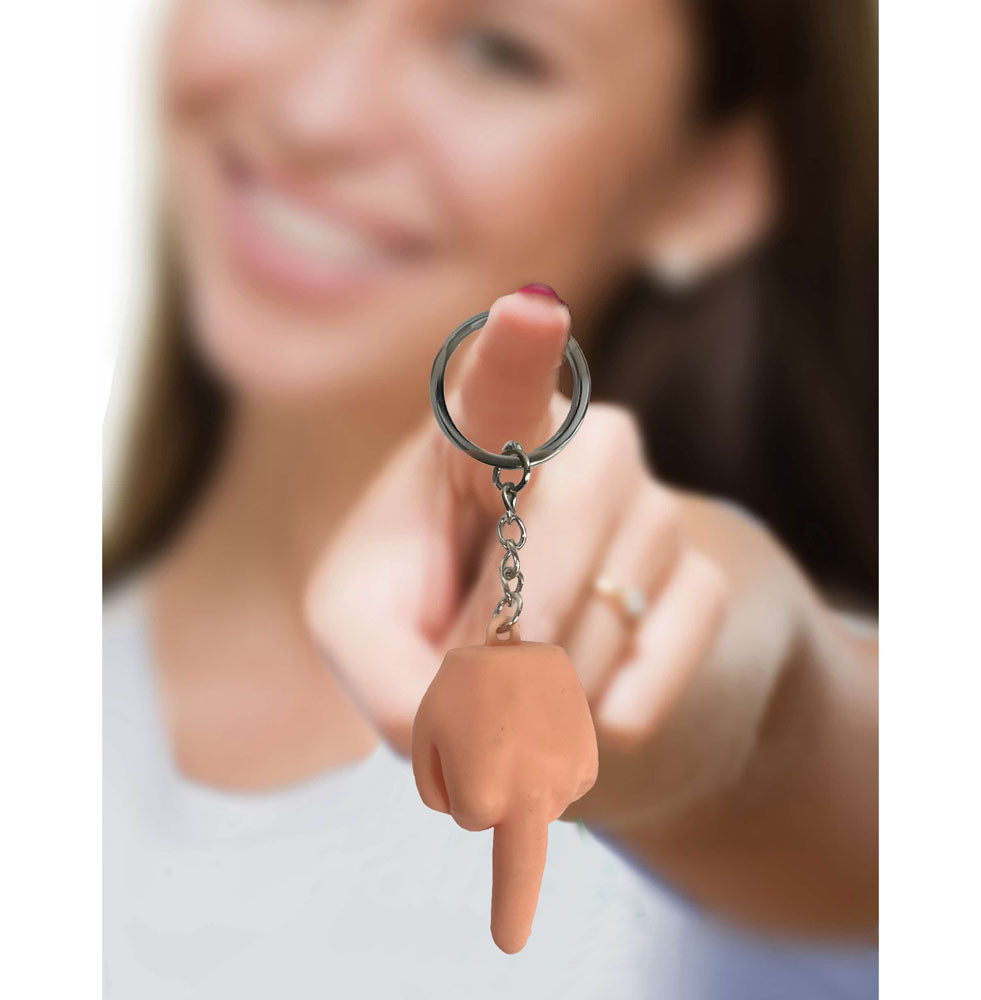 Little Genie Super Fun Squishy Middle Finger Key Chain – Cheeky Accessory 6-Pack