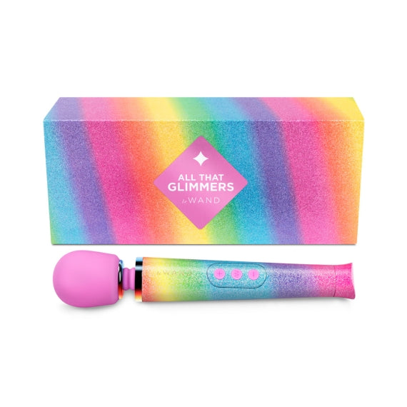 Le Wand Petite All That Glimmers (Rainbow Ombre) – Limited-Edition Rechargeable Wand Massager