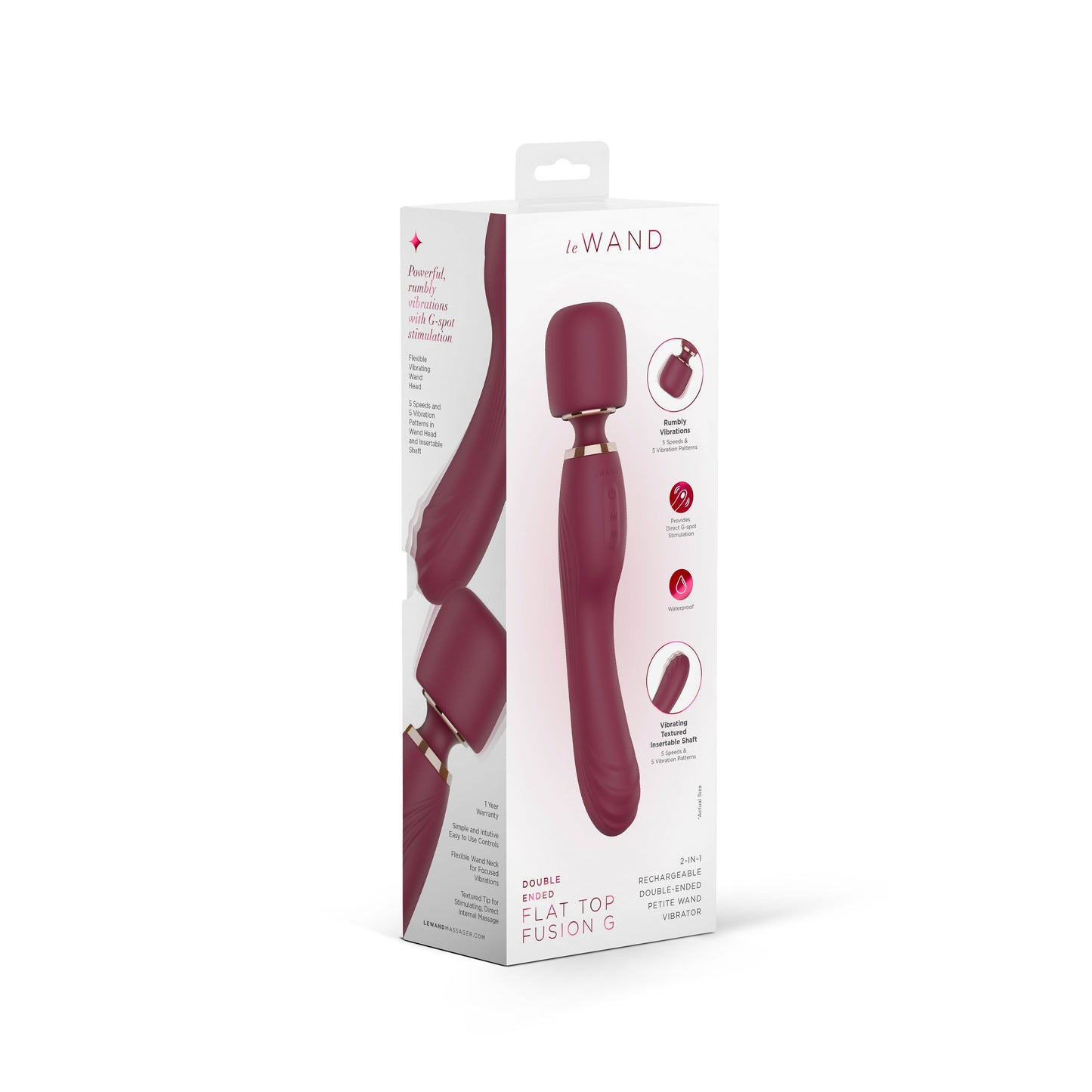 Le Wand Flat Top Fusion G Vibrator for Intimate Pleasure