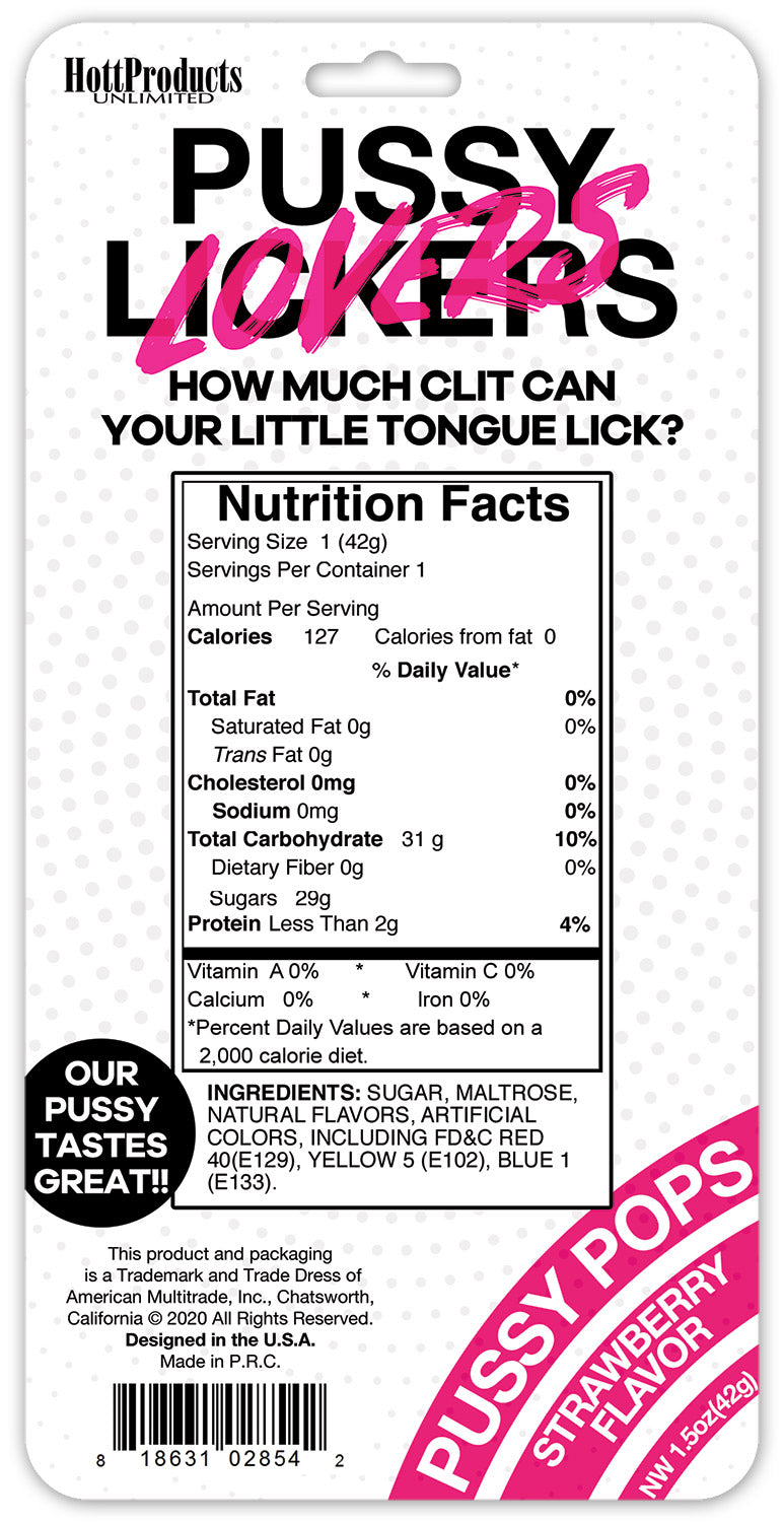 Pussy Lickers Pussy Pops – Novelty Adult-Themed Candy Lollipop Treats