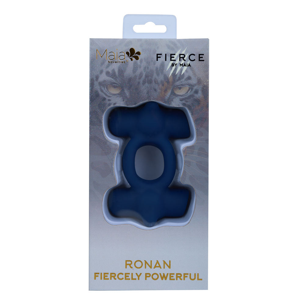 Maia Ronan USB Rechargeable Dual Vibrating Liquid Silicone Cock Ring