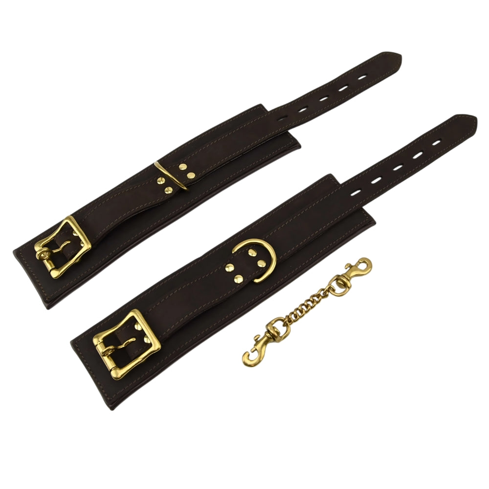 BOUND Nubuck Leather Wrist Restraints – Adjustable Soft Leather Bondage Restraints