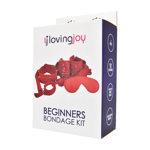 Loving Joy Beginner's Bondage Kit (Red) – 8 Piece Bondage Kit