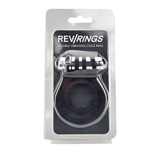 Rev-Rings Double Vibrating Cock Ring – Silicone Double Ring Vibrator