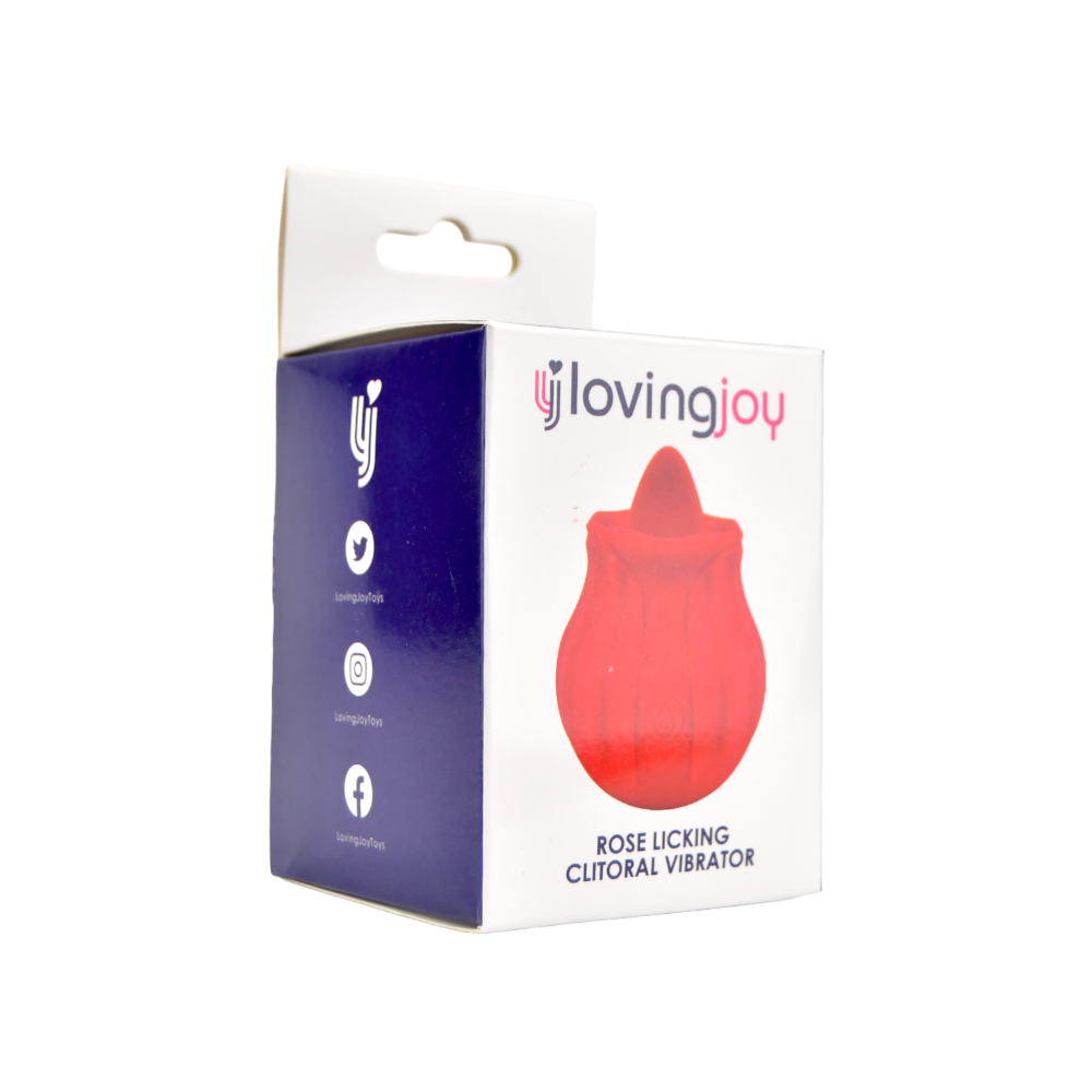Loving Joy Rose Licking Clitoral Vibrator – Waterproof USB Rechargeable Vibrator