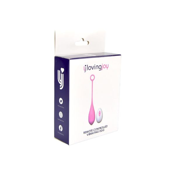 Loving Joy Remote Controlled Vibrating Egg – Waterproof Rechargeable Silicone Vibrator