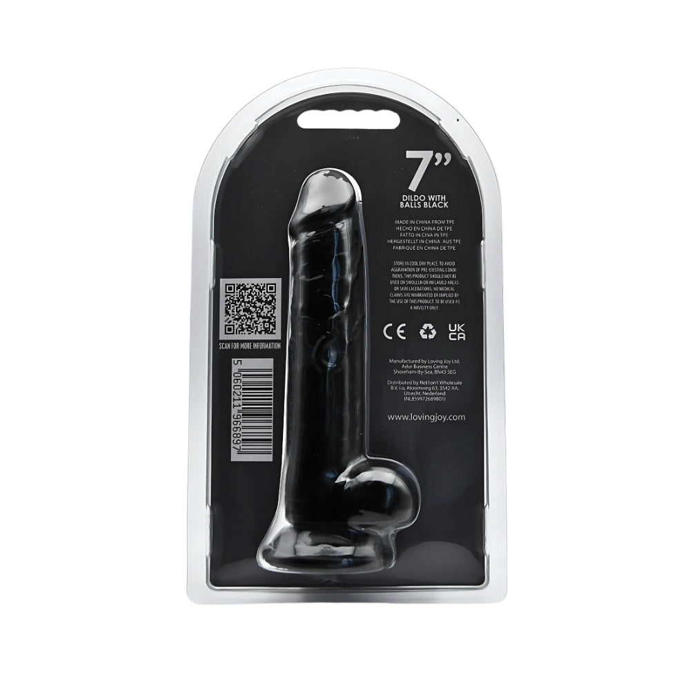 Loving Joy 7 Inch Dildo with Balls – Realistic Suction Cup Dildo