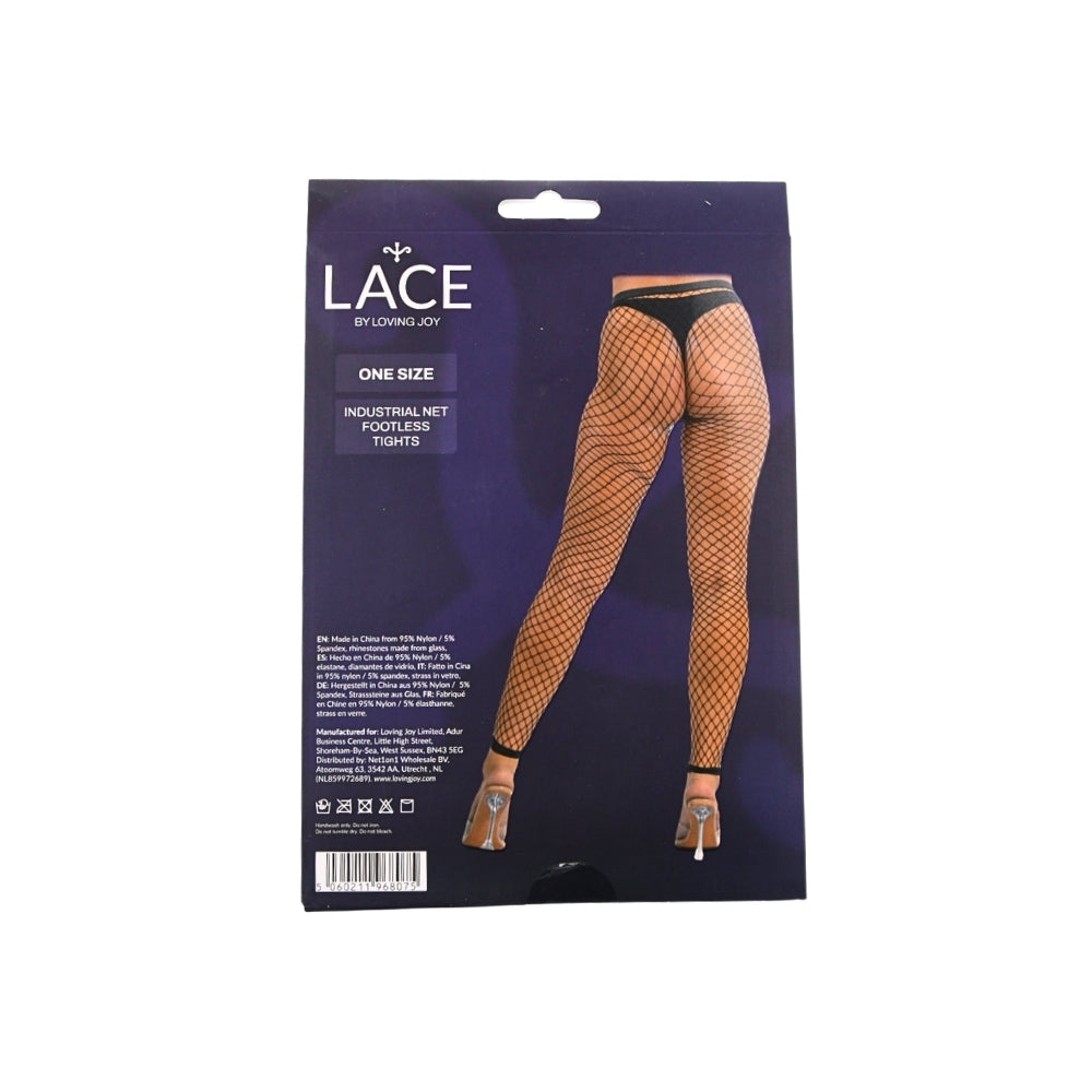 Lace by LJ One Size Industrial Net Footless Tights – One Size Hosiery