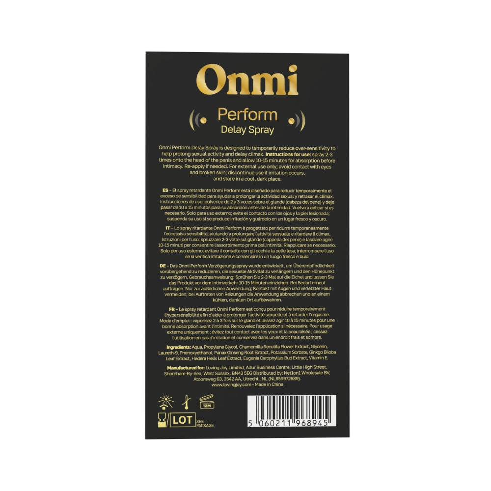Onmi Perform Delay Spray 15ml – Sensitivity Control Delay Spray