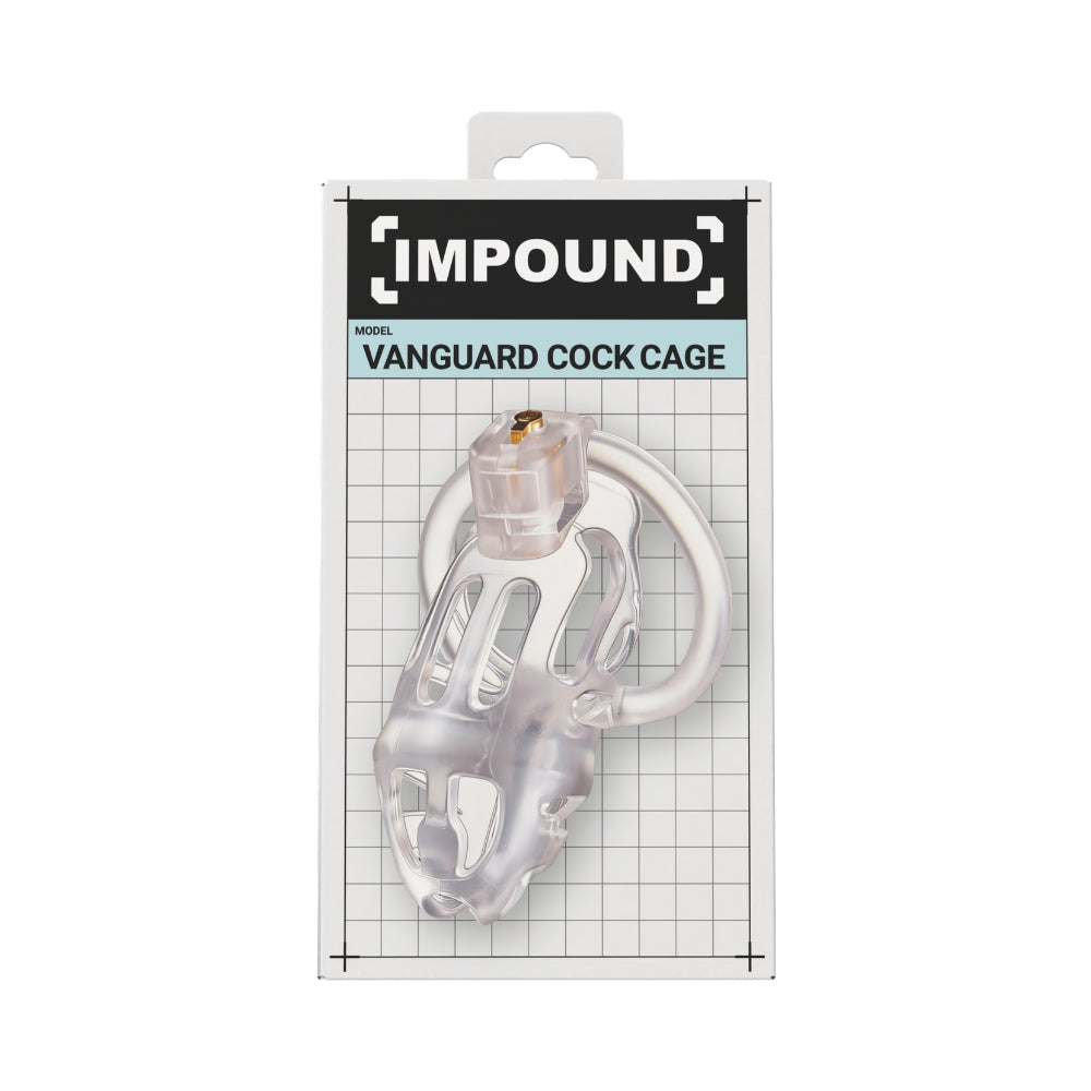 Impound Vanguard – 4.1 Inch Chastity Cage with Base Rings