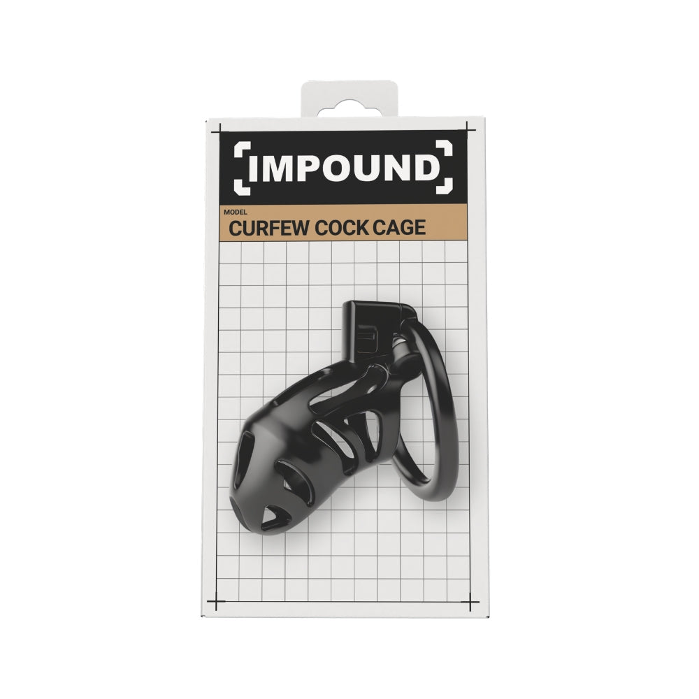 Impound Curfew – Chastity Cage with Multiple Base Rings 78mm Length