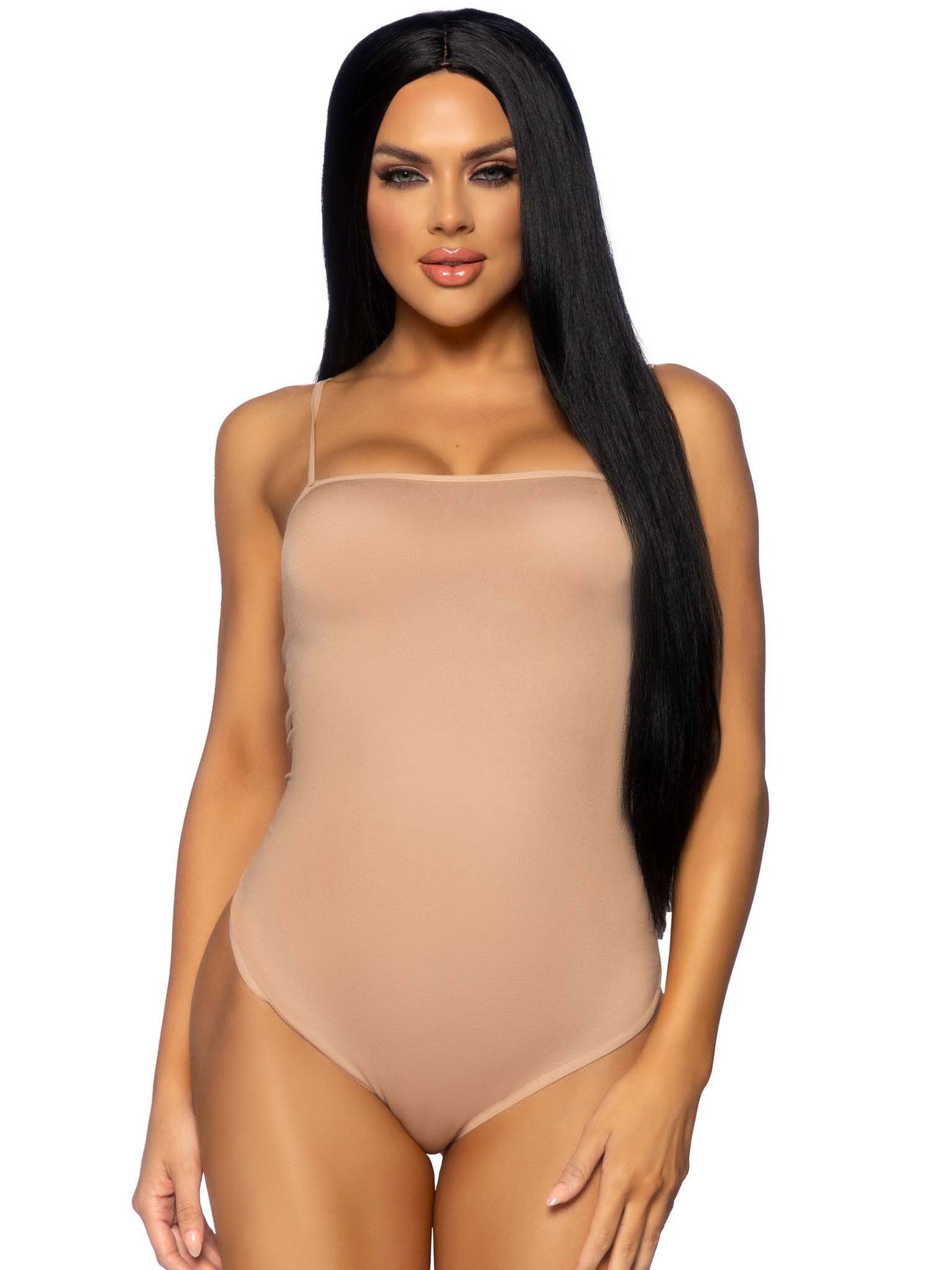 Leg Avenue 33 Inch Long Straight Wig (Black) – Synthetic Wig