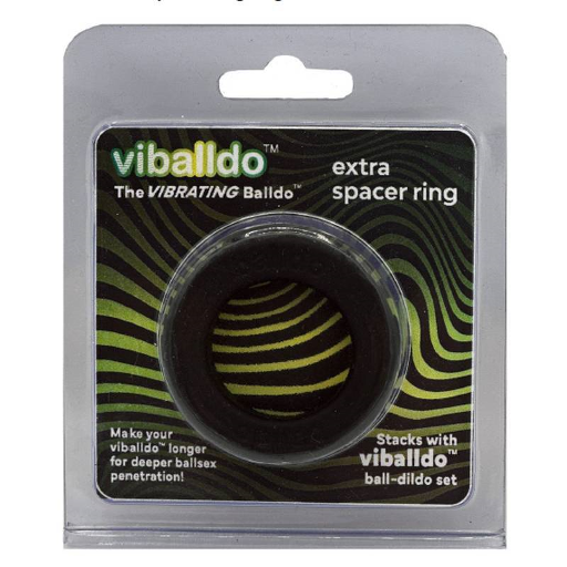 Viballdo Extra Spacer Ring Black 5cm Outer Diameter 3cm Inner Diameter Silicone