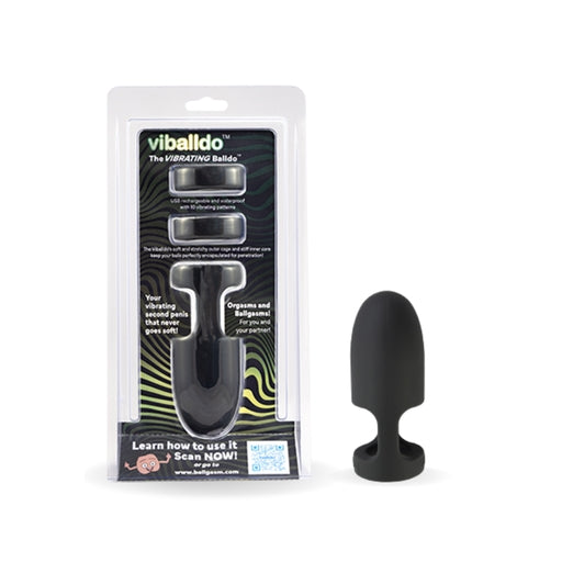 Viballdo The Vibrating Balldo Black 5 Inch Silicone Cage 2 Inch Diameter