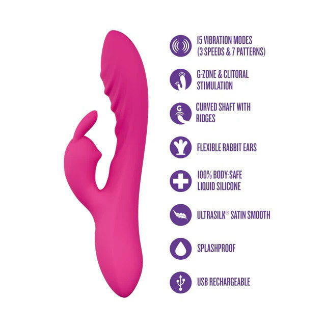 Sexy Things Wild Lust (Pink) – Rabbit Vibrator with Dual Vibration Modes