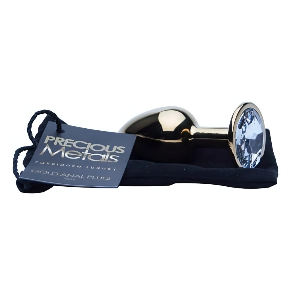 Precious Metals Gold Butt Plug Small – Luxury Jewel Anal Plug