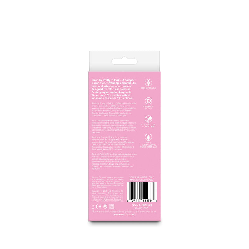Pretty In Pink Blush – Waterproof 13 cm USB Rechargeable Vibrator