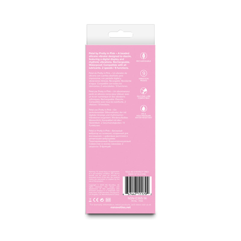 Pretty In Pink Petal – Waterproof USB Rechargeable 15.5 cm Vibrator