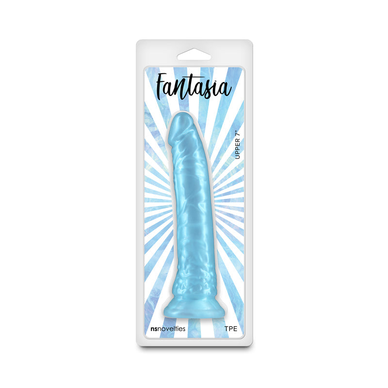 Fantasia Upper Pearlescent (Turquoise) – Flexible 8 Inch Dildo
