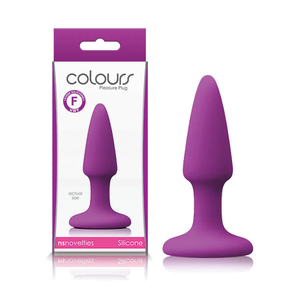Colours Pleasures (Purple) – Mini Silicone Butt Plug 7cm Insertable Length