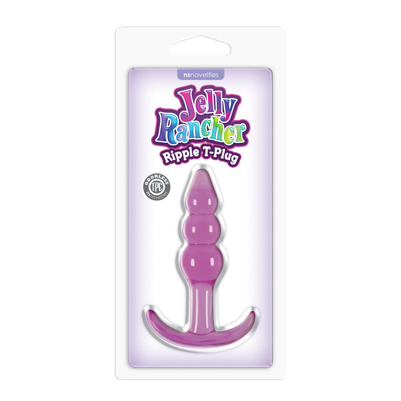Jelly Rancher Ripple T-Plug – 10.9 cm Soft Body-Safe Butt Plug