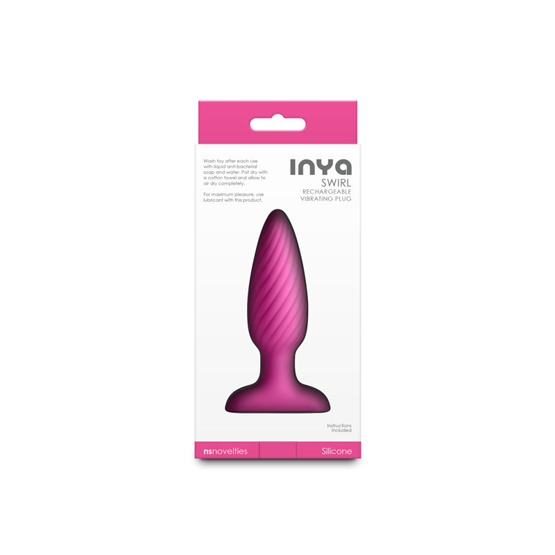 INYA Swirl – Waterproof 10.7 cm USB Rechargeable Vibrating Butt Plug
