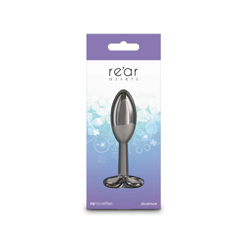 Rear Assets Clover Gunmetal 9.2 cm Metallic Butt Plug