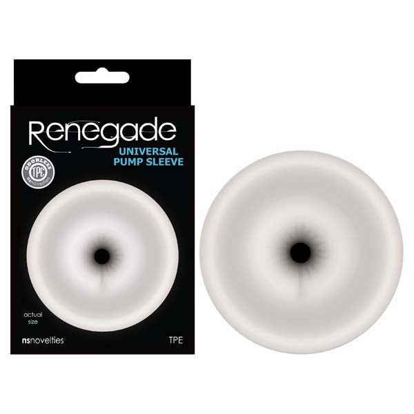 Renegade Universal Pump Sleeve Clear – Soft TPE 2.5 Inch Penis Pump Sleeve
