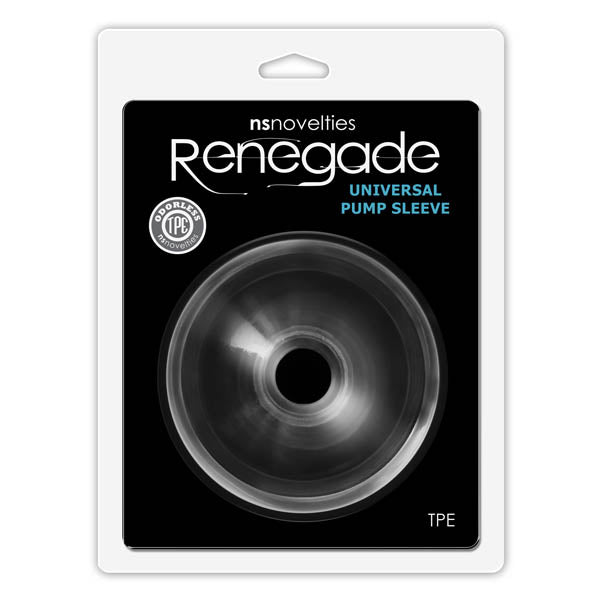 Renegade Universal Pump Sleeve Clear – Soft 2.5 Inch Penis Pump Sleeve
