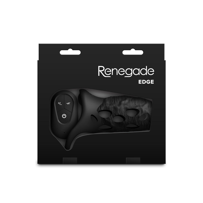 Renegade Edge – USB Rechargeable Waterproof Vibrating Penis Sleeve with Remote