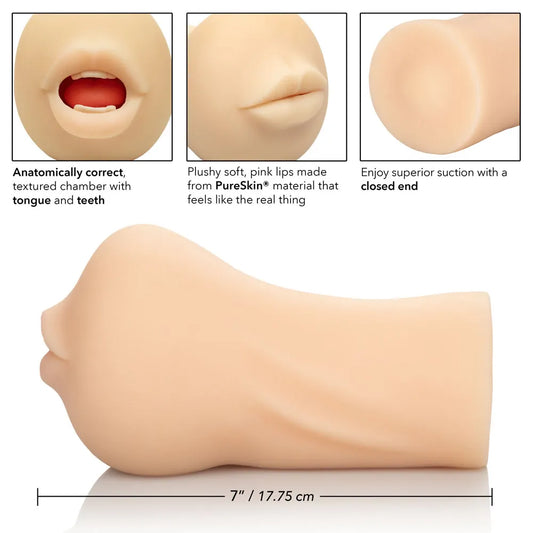 Stroke It Mouth – Heavy-Duty Realistic Masturbator Sleeve